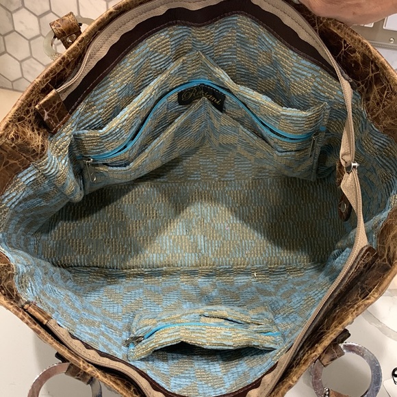 Original Raviani Leather Crystal Hair on Hyde Purse - Picture 5 of 12